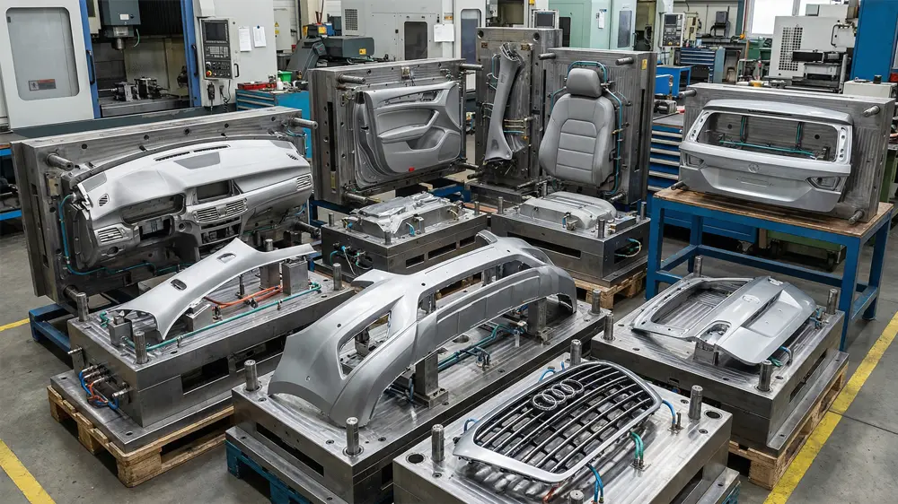 Унутрашњи и спољашњи калупи за убризгавање аутомобила