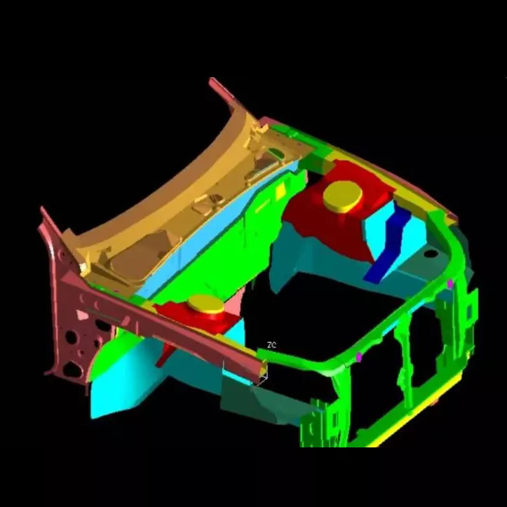 Матрице за штанцање склопа одељка мотора аутомобила
