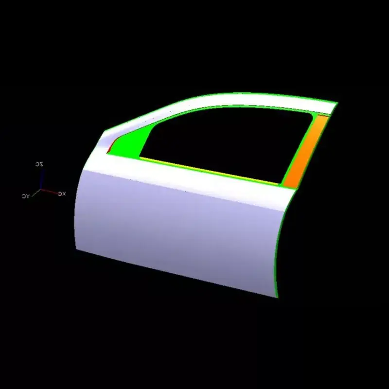 Матрица за штанцање спољне плоче на левим предњим вратима аутомобила