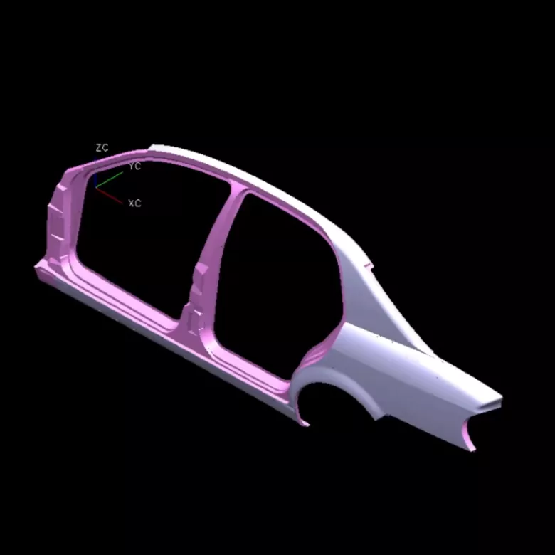 Матрица за штанцање на десној страни аутомобила